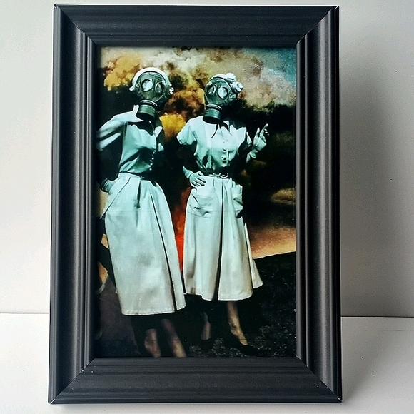 GasMask Nurses Edgy Oddity Gothic Punk Rock Home - Picture 3 of 7